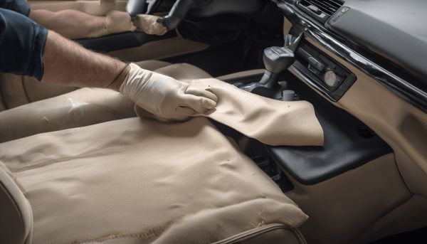 Réparer le tissu du plafond de voiture avec un kit adapté